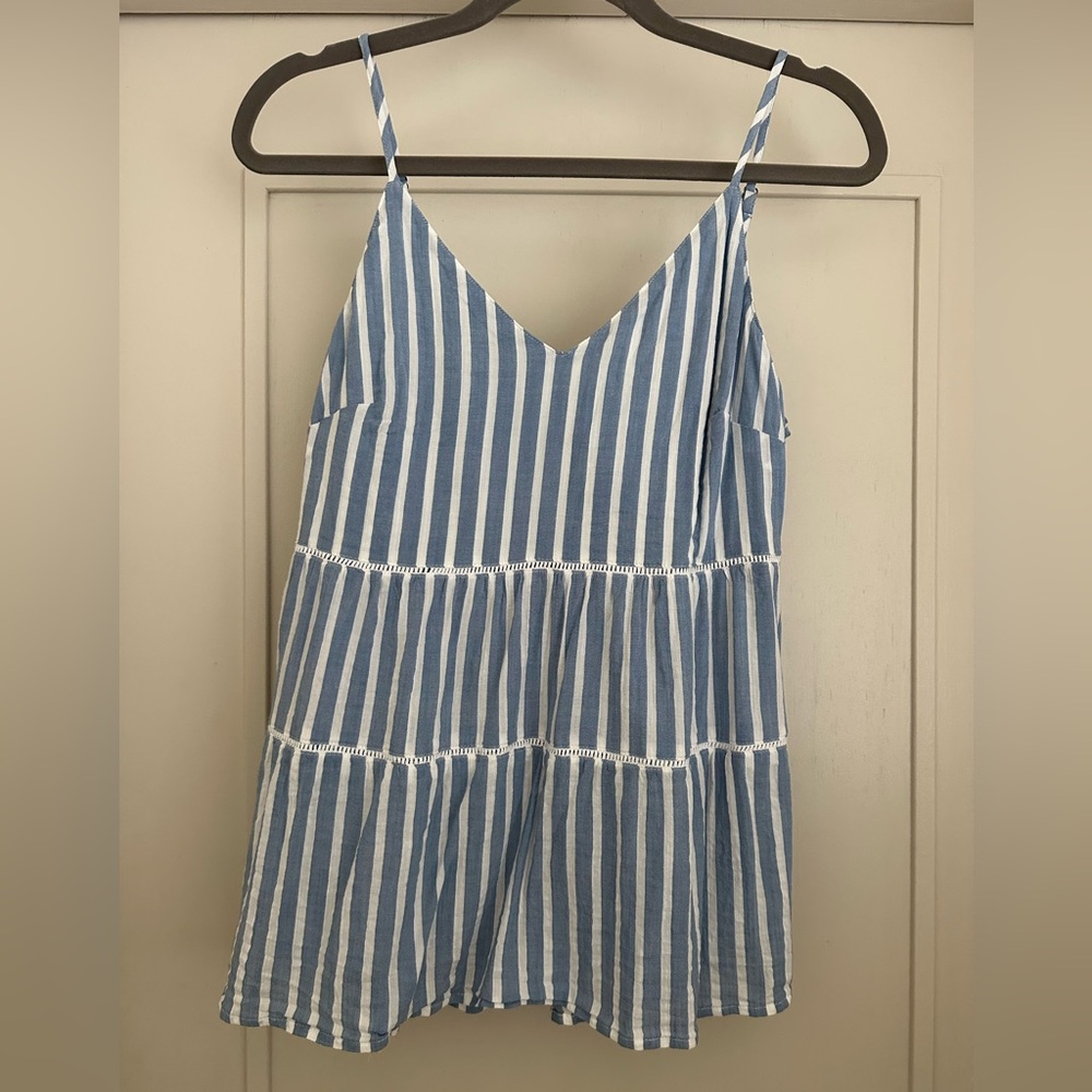 Old Navy Blue and White Top